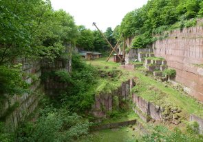 Steinbruch Michelnau Blick auf den Steinbruch Michelnau von oben